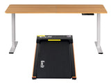 Artiss 140cm Standing Desk Treadmill Motorised Natural Wood SDTM-156E-380-WDBK