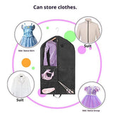 40Inch Garment Bag Hanging Clothes, Waterproof Dance Costume Bags, Gusseted Hanging Garment Bags V1192-AZ-W-3499