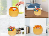 table trash can with lid Orange Plastic 2Pack Back to School V1366-AZ2-W-22003