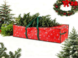 Christmas Tree Bag, 4 Ft Extra Large, Plastic Waterproof Snowflake Christmas Tree Bag Large V1192-AZ-W-33689