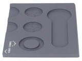 Coffee Tampers Mat Portable PVC Polished Back Antiskid Coffee Tamping Pad for Bar Cafe Home Grey V1294-YM0626-3118220323012