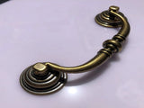 10 Pack Drop Bail Drawer Pull Handles, Shabby Chic Zinc Alloy Cabinet Hardware, Antique Bronze V1188-MS-721-061