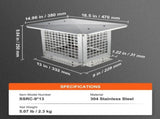 Chimney Cap 13 x 9 304Stainless Steel Fireplace Flue Caps Cover Mesh V952-BXGFXPDYDGYS7SWWCV0
