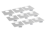 30Pcs Cabinet Hinge Repair Plate Accurate Rugged Stainless Steel Cabinet Hinge Repair Board Kit for V1294-YM0901-3114230145711
