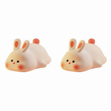 2-Pack Silicone Bunny Night Light, Dimmable Rechargeable, Bedroom Night Lamp V1192-AZ-W-22717