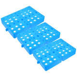 3Pcs Lightweight Plastic Pallet Platform with Ventilation Grid for Warehouse and Garage Storage V1366-AZ2-W-15467