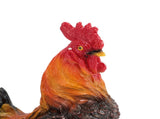 Chicken Figurine Resin Chicken Statue Garden Ornament Farm Animals Collection for Outdoor Backyard V1294-YM0901-3111240007012