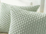 Holzlrgus Fall Set of 2 Striped Textured Velvet Corduroy Decorative Europe Sham Seasonal Autumn V1189-WXFWAL-20260319-01294