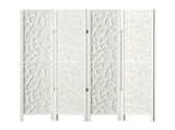 Artiss 4 Panel Room Divider Screen 162x170cm Clover White RD-4016-4P-WH
