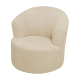 Round Club Swivel Barrel Chair Cover Modern Accent Round Club Armchair Slipcover Soft Stretch Chair V1370-AZ4-12062