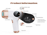 IPL Hair Removal Device - 3-in-1 Permanent Hair Reduction, Skin Rejuvenation & Acne Control V888-ELOSUNG35680
