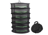 Herb Drying Rack Breathable Mesh Hanging Foldable Dryer with Zippers Ring for Garden Plant V1294-YM0715-3111210456311