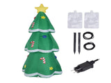 4.9FT Inflatable Xmas Tree LED Lighted 210T Polyester IP44 Water Resistant Blow Up Xmas Tree Yard V1294-YM0901-3115240123612