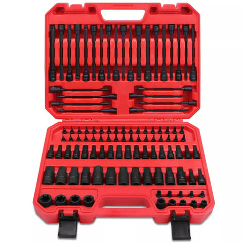 107Pc Hex & Torx Bit Socket Set E-Torx Extra Long Allen Key Sockets Metric & SAE V465-84026