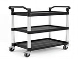 Monvelo Tool Trolley Cart Rolling Utility Storage Organiser Garage Workshop HW0309-BK-3-AU