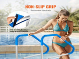 Pool Handrail 46 x 37 inch Stainless Steel for Indoor/Outdoor V952-BXGYCFSYM4632HFCOV0
