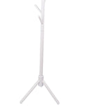 Clothes Tree Solid Wood Round Corner Simple Fashionable Beautiful Coat Hanger for Living Room White V1294-YM0716-3117220157411