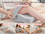Side Sleeper Knee Pillow Hip Pain Relief Sciatica Pain Relief Ergonomic Leg - Light Gray - Size V1107-115-19722-LTG