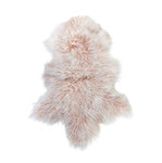 Interior Ave - Mongolian Fur Throw - 90CM - Pink Snow V355-IA-MG-PK