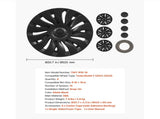Hubcaps Wheel Covers for 2021-2024 Tesla Model Y, 19 Inch Set of 4 Wheel Rim Cover Hubcaps OEM Style V952-ZYLGGYGH4JTTN7Z35001V0