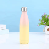 500Ml Rainbow color Coke Bottle Thermos outdoor thermos, Silver Easy Carry, Leak Proof, NO Spill or V1192-AZ-W-17052