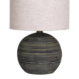 Sarantino Ceramic Table Lamp with Striped Pattern LMP-MLM-4502