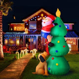 Jingle Jollys Christmas Inflatable Santa Tree 1.8M Illuminated Decorations XMAS-INF-TREE-6FT