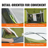 Camping Tent, 7 x 7 x 4 ft Fit for 6 Person, Waterproof Lightweight Backpacking Tent, Easy Setup, V952-LYZPBLXWDLNJBUREMV0