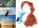 Automatic Fishing Net Cast Net for Bait Trap Outdoor Fish Throw Mesh with Steel Pendant V1294-YM0901-3111200154611