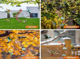 Hummingbird Feeder for Outdoors,Hummingbird Feeder,Wind Chime Hummingbird Feeder,Hummingbird Feeder V1366-AZ2-W-05430