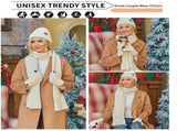 Womens Winter Knit Warm Hat L ong ScarfTouch Screen Gloves Set Caps Neck Scarves for Women Men for V1369-AZ3-W-01242