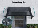 Instahut Window Awning Drainage 0.6mx0.6m Outdoor Grey AWN-DR-06X06-GR