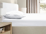 Ramesses 2000TC Bamboo Embossed Fitted Sheet Combo Set White King Single V442-KIT-FITTEDSS-2000TCBAMBOO-WHITE-KS