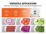Electric Vegetable Slicer, 0-0.5"/0-12mm Thickness Adjustable Commercial Slicer Machine, Convertible V952-DDSCQPJBXG00D1ME3V3