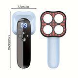 Rechargeable Handheld Massager With 4-Point Head V1142-LP250367