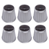 6Pcs Bedroom Cloth Fabric Lampshade Lamp Cover Shade for E14 Chandelier Wall Light Bulb V1294-YM0901-3119200095911