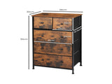 Levede Storage Cabinet Tower Chest 300 Pcs CH1098-5-BR