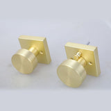 Portable Sturdy Zinc Alloy Gold Door Knobs with Satins Brass Finish Convenient Accessory for V1192-AZ-W-23394