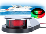 2pcs LED Boat Navigation Light Red Green LED Marine Navigation Light Boat Bow Light for Pontoon V1192-AZ-W-4016