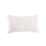 Vintage Design Homewares White French Linen Filled Cushion Oblong - 35cm x 55cm V442-HIN-CUSHION-FRENCHLINEN-WHITE-RE