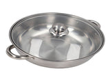28cm/11.0in 2Layer Stainless Steel Steamer Pot Steaming Grid Cooking Pot with Handle V1294-YM0901-3118210244811