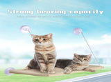 2 Set of Dark Grey Cat Window Tanning Hammock - 4 Strong Suction Cups & Durable Oxford Removable V888-ELOSUNG55191-7