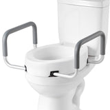 Raised Seat with Arms, 136.1 kg Load Capacity, 88.9 mm Lift Height, Widened Commode Elevated V952-AZSJGMTZD35YISHJB001V0