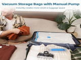 16PCS Vacuum Storage Bags, 4 Sizes Vacuum Packing Bags with Manual Pump, Space Saver Bags for V1369-AZ3-W-08599