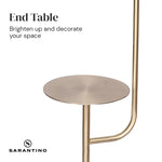 Sarantino Floor Lamp with Metal End Table LMP-MLM-50791-03