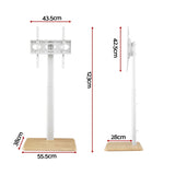 Artiss TV Stand 24-55" Swivel Height Adjustable Floor Mount for TVs TV-MOUN-4004-WH