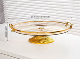 Cake Stand with Dome Lid Plastic Cake Dome Cupcake Holder Charcuterie Board Footed Cake Plate with V1370-AZ4-06594
