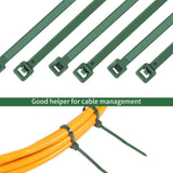 500 PCS Dark Green Zip Tie,6 Inch Garden Binding Strap,Heavy Duty UV Resistant Gardening V1192-AZ-W-17294