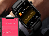 Smart Watch 1.96-Inch ECG Fitness Tracker with Heart Rate Oxygen Glucose Uric Acid and V1263-JX-7655
