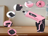 GSTAR Cordless Screwdriver Kit with LED Light Spindle Lock Adjustable 2 Position Handle 240rpm 3.6V V1294-YM0901-H47164BL-1